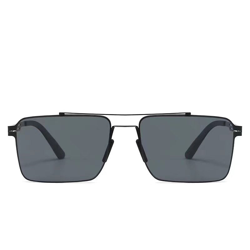 2025 New Nylon Polarized Sunglasses Trendy Screwless Driving Fashion Casual Douyin Popular Style Plaid and Light Men