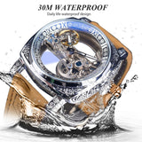 New Forsining European and American Style Men's Fashion Retro Carved Hollow Automatic Mechanical Watch
