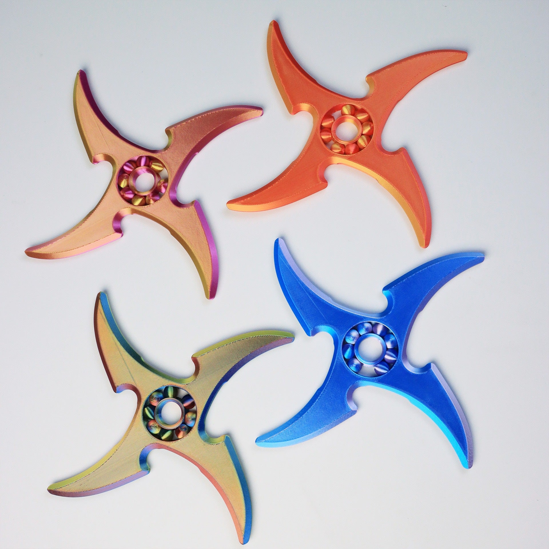 Cross-border 3D printed stress-relief toy, Naruto finger spinner, finger-spinning dart 3D printed toy