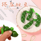 Squeeze Eamame Squeeze Eamame Unlimited Eamame Toy Decompression Pea Pod Keychain Kindergarten