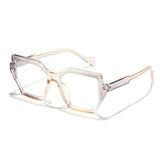 Rain's New Fashionable Gradient Color Anti-Blue Light Glasses, Square Frame, Colorful, Unisex, European and American Style, Prescription Eyeglasses