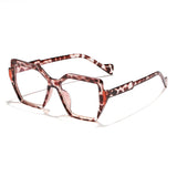 Rain's New Fashionable Gradient Color Anti-Blue Light Glasses, Square Frame, Colorful, Unisex, European and American Style, Prescription Eyeglasses