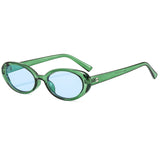2026 New Style Small Oval Sunglasses, Fashionable and Unique, Popular among Internet Celebrities, Small Frame Glasses, Street Style Gradient Sunglasses