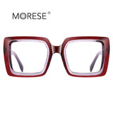 European and American anti-blue light large frame glasses frame 2170 square TR90 optical frame fashion street photography ladies glasses ins style