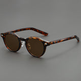 2025 New Light Tea Frame Glasses Men's Trendy Sunglasses Women's Personalized Advanced Sunglasses with Power-adjustable Myopia Glasses