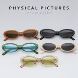 Women’s Oval Gradient Sunglasses – Retro Mini Frame