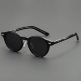 2025 New Light Tea Frame Glasses Men's Trendy Sunglasses Women's Personalized Advanced Sunglasses with Power-adjustable Myopia Glasses