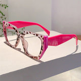 Fluorescent Polygon Anti-Blue Light Glasses – Trendy Full Frame Eyewear for Adults