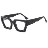 Y2K Square Frame Sunglasses with Thick Rim & Blue Light Protection | Trendy Fashion Glasses