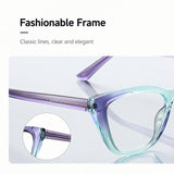 Women’s Cat-Eye Blue Light Glasses – Stylish Gradient Frame Anti-Blue Light Fashion Eyewear