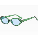 2026 New Style Small Oval Sunglasses, Fashionable and Unique, Popular among Internet Celebrities, Small Frame Glasses, Street Style Gradient Sunglasses