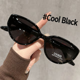 Brown Cat-Eye Sunglasses for Women, Slimming Effect, 2026 New Model, High-End, Uv Protection, Retro Driving Polarized Sunglasses