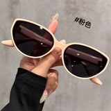 Brown Cat-Eye Sunglasses for Women, Slimming Effect, 2026 New Model, High-End, Uv Protection, Retro Driving Polarized Sunglasses