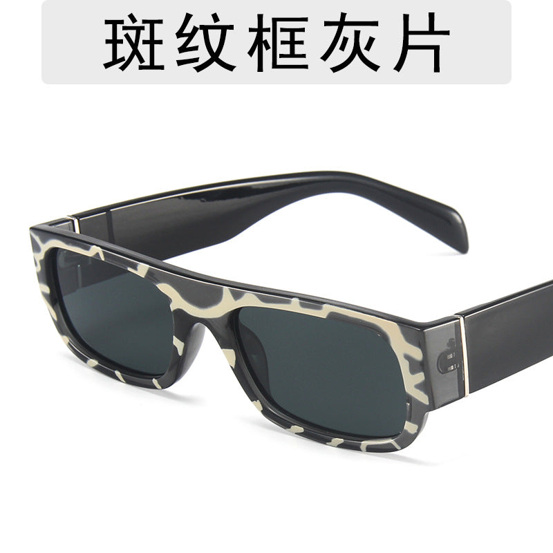 New European and American Cross-border Hip-hop Sunglasses Retro Small Frame Internet Celebrity Glasses Ins Candy Color Personalized Wear Sunglasses