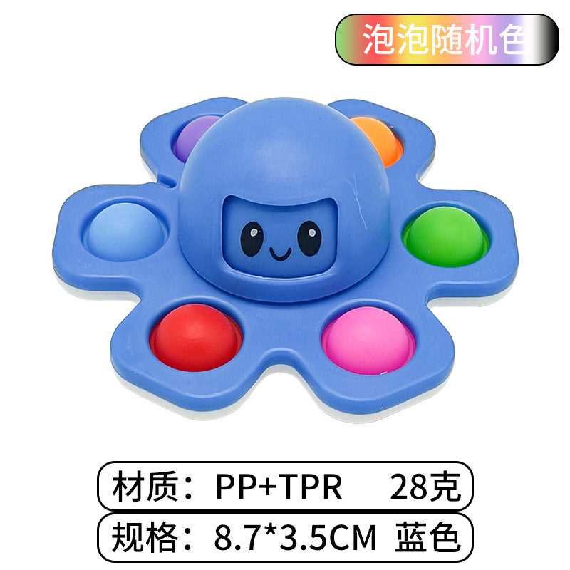 Cross-border Fidget Spinner Bubble Toy, Rodent Exterminator Octopus, Novel and Creative Stress Relief Gadget, Rotating Toy Wholesale