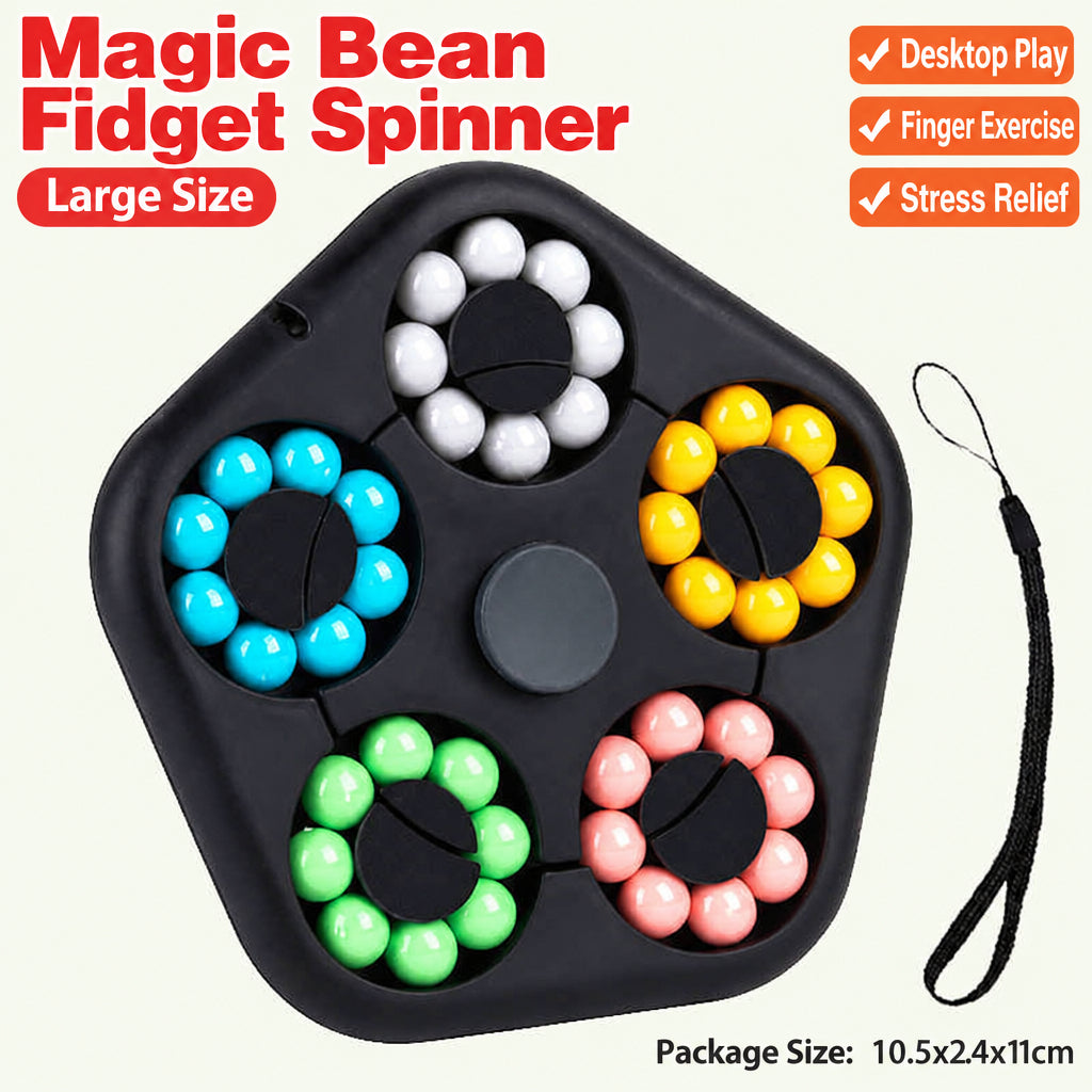 A generation of magic beans Rubik's cube boy gyro finger rotating ball decompression artifact children's educational toys