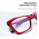 Women’s Blue Light Glasses – Fashionable Clear Lens Optical Frames with Stylish CP Pin Design