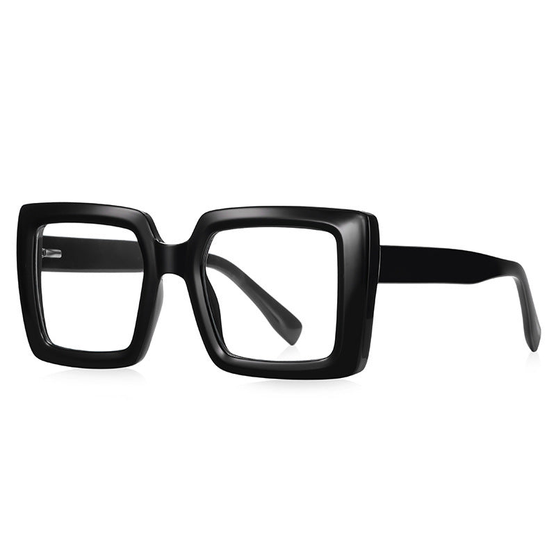 European and American anti-blue light large frame glasses frame 2170 square TR90 optical frame fashion street photography ladies glasses ins style