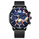 Men's Calendar Quartz Watch – Fashion Business Mesh Strap