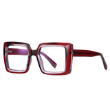 European and American anti-blue light large frame glasses frame 2170 square TR90 optical frame fashion street photography ladies glasses ins style