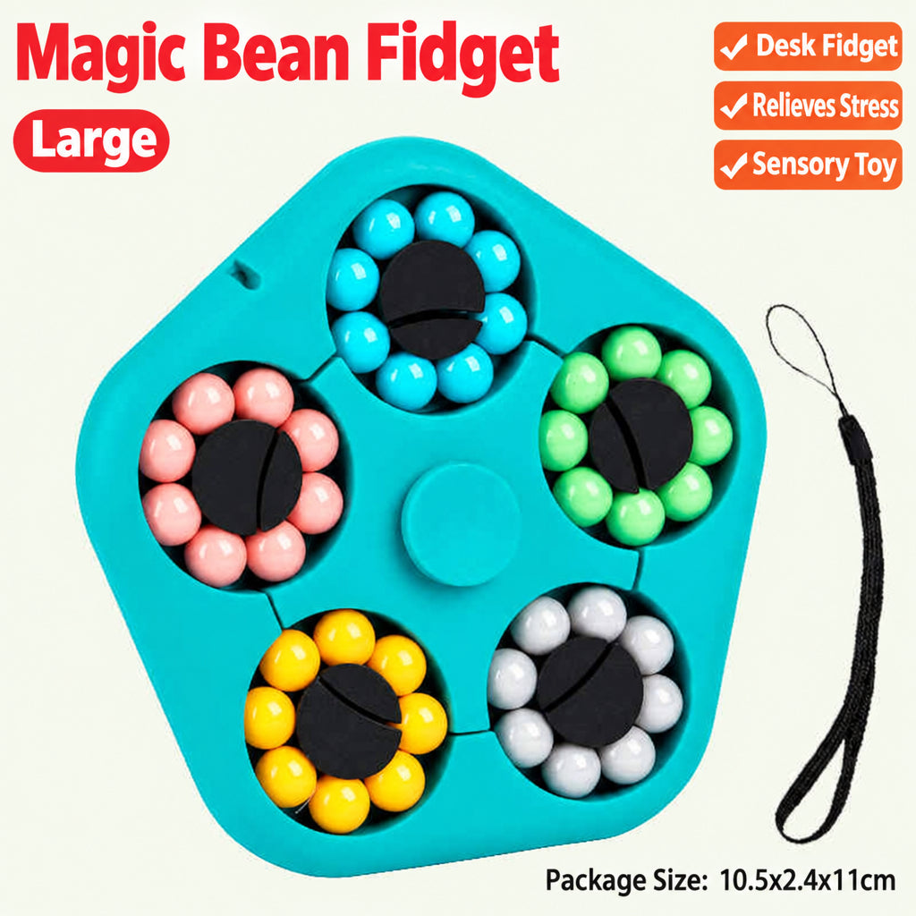 A generation of magic beans Rubik's cube boy gyro finger rotating ball decompression artifact children's educational toys