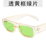 New European and American Cross-border Hip-hop Sunglasses Retro Small Frame Internet Celebrity Glasses Ins Candy Color Personalized Wear Sunglasses