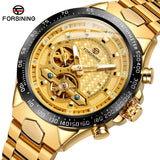 New Forsining Men's Fashionable Casual Tourbillon Automatic Mechanical Watch Men's Watch Foreign Trade Cross-Border