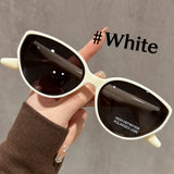 Brown Cat-Eye Sunglasses for Women, Slimming Effect, 2026 New Model, High-End, Uv Protection, Retro Driving Polarized Sunglasses