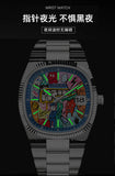Men’s Square Dial Cartoon Sports Quartz Watch – Waterproof Large Display Wrist Watch for Casual & Everyday Wear