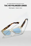 Unisex Thick Frame Square Sunglasses – European & American Style Acetate Fashion Glasses for Driving & Travel