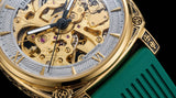 Men's Retro Square Hollow Automatic Mechanical Watch