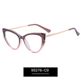 Cat-Eye Blue Light Blocking Glasses for Women – Large Full Frame TR90 Optical Eyewear