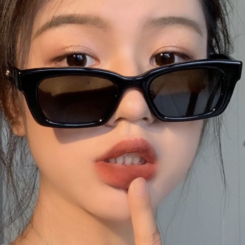 Jennie Same Style Glasses Sunglasses Sunglasses Concave Style Korean Style Internet Popular European and American Style Retro Women's Fashionable Glasses