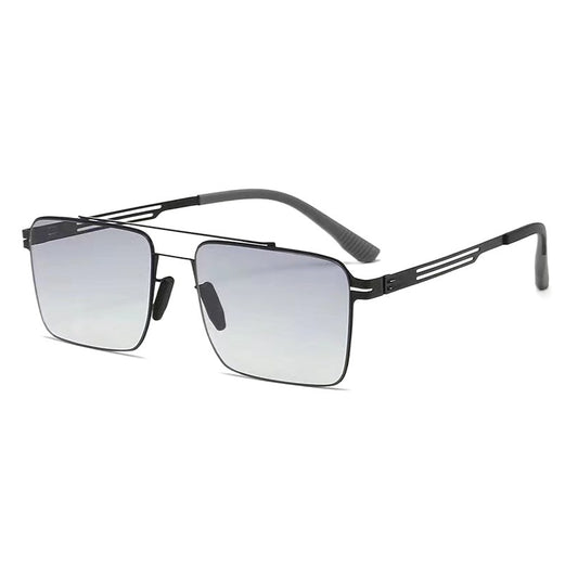 2025 New Nylon Polarized Sunglasses Trendy Screwless Driving Fashion Casual Douyin Popular Style Plaid and Light Men