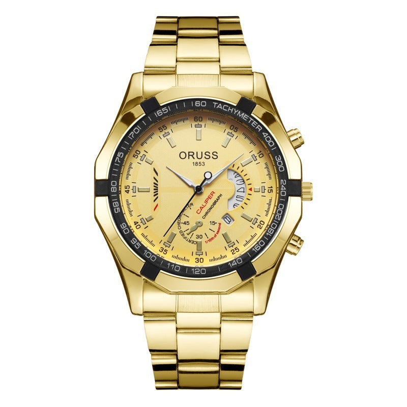 genuine goods Automatic Watch 2022 New Luminous Waterproof Calendar Business Men's Watch Large Dial Hollow Watch