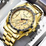 genuine goods Automatic Watch 2022 New Luminous Waterproof Calendar Business Men's Watch Large Dial Hollow Watch
