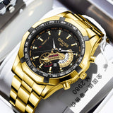 genuine goods Automatic Watch 2022 New Luminous Waterproof Calendar Business Men's Watch Large Dial Hollow Watch