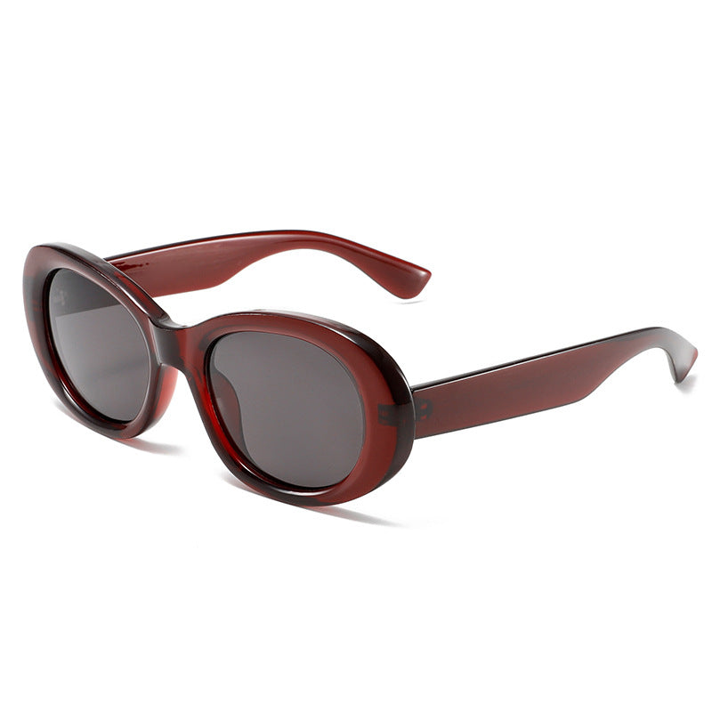T549 Amazon classic retro oval frame sunglasses Europe and the United States cross-border comfortable fashion Joker casual sunglasses