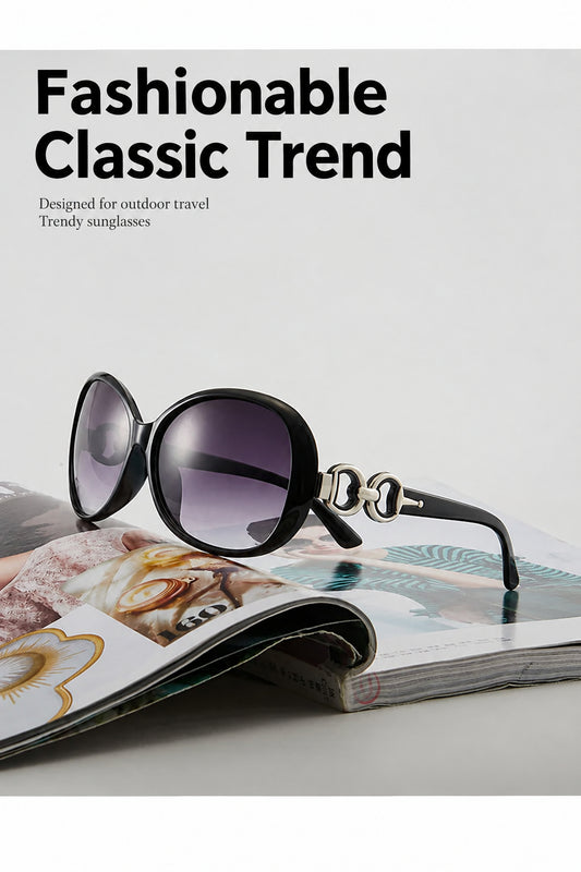 Women’s Aviator Sunglasses – Trendy Fashionable UV Style Shades with Classic Metal Frame