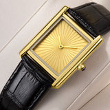 Foreign Trade New Product Men's Casual Watch Classic Simple Square Two-Pin Quartz Watch Belt Waterproof Men's Watch Wholesale