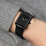 Foreign Trade New Product Men's Casual Watch Classic Simple Square Two-Pin Quartz Watch Belt Waterproof Men's Watch Wholesale