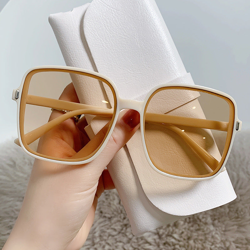Rice Nail Square Sunglasses Women's Sunglasses Gradient 2022 New Style Glasses Women's Trend UV Protection