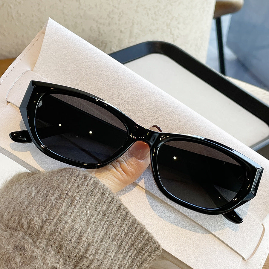 2026 European and American New Cross-Border Sunglasses Tr90 Cat-Eye Small Frame Polarized Glasses Unisex with Rhinestone Decoration Sunglasses