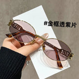 2026 New Style Sunglasses for Female Celebrities, Travel Photography, Uv Protection, Trendy, Natural Look, Versatile Sunglasses