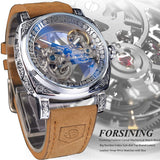 New Forsining European and American Style Men's Fashion Retro Carved Hollow Automatic Mechanical Watch