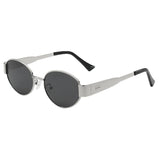 2026 New Style Oval Polarized Sunglasses for Women, High-End Retro Fashion Street Style Anti-Uv Sunglasses
