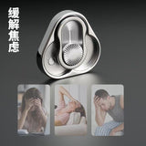 Triangular Rotating Card Pusher Edc Three-Ring Snap Coin Snap Card Hand-Push Sound Coin Stress-Relief Handheld Toy Ppb