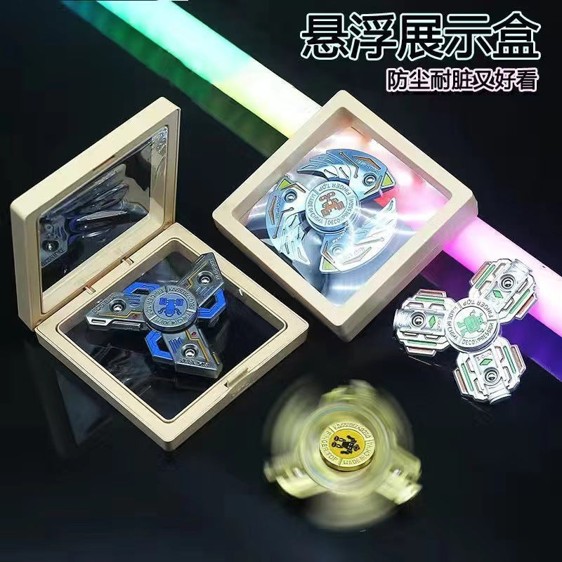 Cross-border mechanical fingertip gyro decompression rotating vent small toy finger gyro boys birthday gift batch