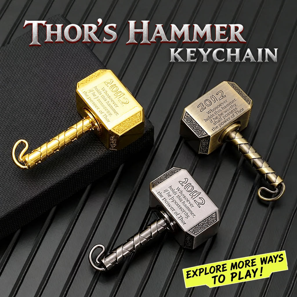 EDC Cross-Border Bestseller Thor's Hammer Fidget Spinner Zinc Alloy Hammer Spinner Creative Stress Relief Toy