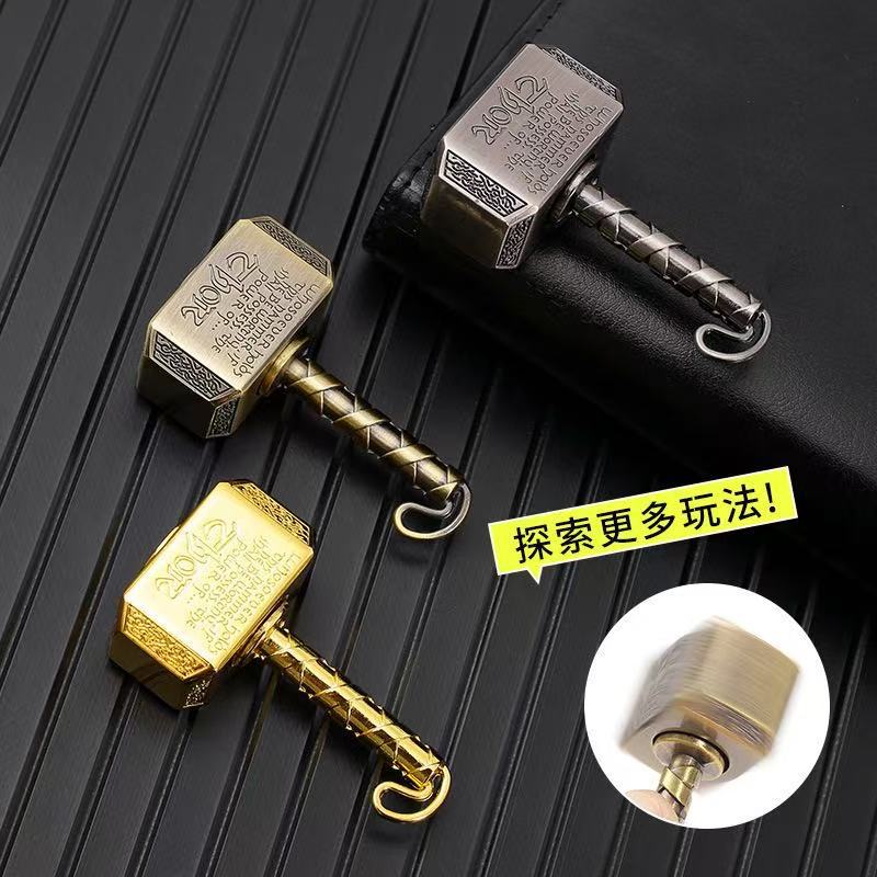 EDC Cross-Border Bestseller Thor's Hammer Fidget Spinner Zinc Alloy Hammer Spinner Creative Stress Relief Toy